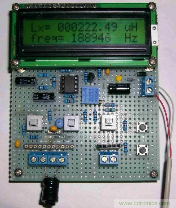 DIY集電容、電感和頻率為一體的測(cè)量?jī)x器