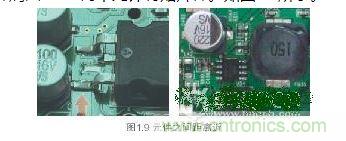 元件之間的距離放置不規(guī)范，可維修性差