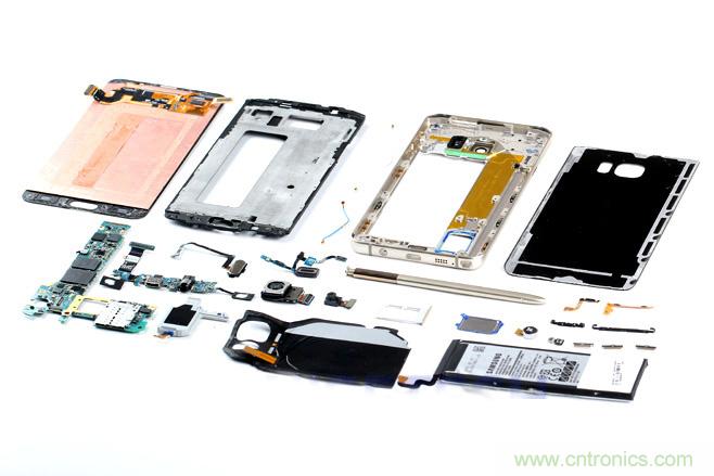 Galaxy Note5拆解，與S系列差距日漸模糊